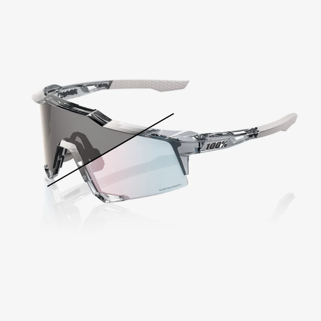 100% SPEEDCRAFT® Polished Translucent Grey Rose Gold Photochromic Mirror